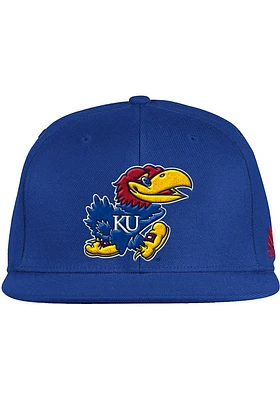 Adidas Kansas Jayhawks Mens Blue 2021 On-Field Baseball Classic Fitted Hat