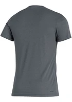 Adidas St Louis Blues Grey Middle Ribbon Short Sleeve Fashion T Shirt