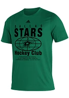 Adidas Dallas Stars Kelly Green Around the World Short Sleeve T Shirt