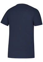 Adidas St Louis Blues Navy Blue Basics Lockup Short Sleeve T Shirt