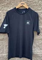 Adidas St Louis Blues Black Enhanced Stadium Short Sleeve T Shirt