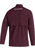 Adidas Texas A&M Aggies Mens Maroon Sideline Woven Long Sleeve Qtr Zip Pullover