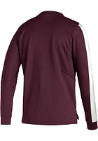 Adidas Texas A&M Aggies Mens Maroon Sideline Long Sleeve Sweatshirt