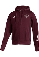 Adidas Texas A&M Aggies Mens Maroon Fashion Long Sleeve Full Zip Jacket