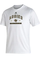 Adidas Texas A&M Aggies White Salute To Service Design Short Sleeve T Shirt