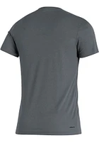 Adidas Indiana Hoosiers Charcoal Blend Heather Logo Short Sleeve Fashion T Shirt
