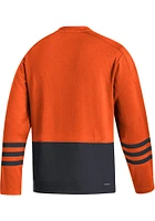 Adidas Philadelphia Flyers Mens Orange Sweater Crew Long Sleeve Fashion Sweatshirt