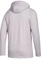 Adidas Chicago Blackhawks Mens Grey Fleece Hoodie Long Sleeve