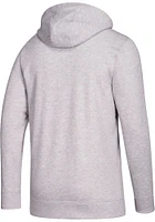Adidas Pittsburgh Penguins Mens Grey Fleece Hoodie Long Sleeve