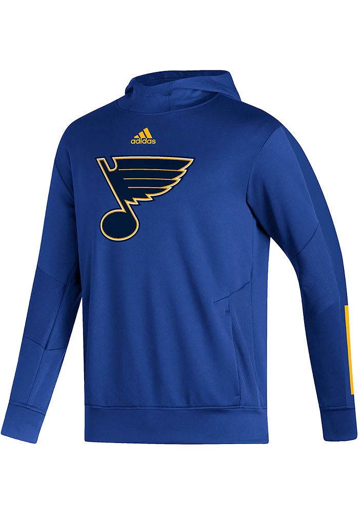 Adidas St Louis Blues Mens Blue Training Pullover Hood