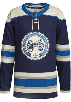 Adidas  Columbus Blue Jackets Mens Navy Alt Authentic Hockey Jersey