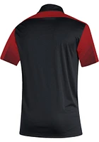 Adidas Indiana Hoosiers Mens Black PrimeBlue Short Sleeve Polo