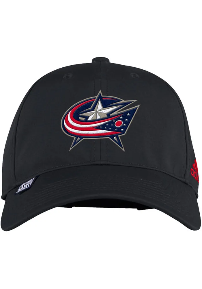 Adidas Columbus Blue Jackets 2022 Reverse Retro Slouch Adjustable Hat - Black