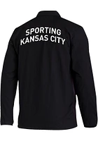 Adidas Sporting Kansas City Mens Black Anthem Jacket 2022 Light Weight