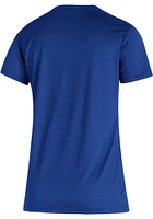 Adidas Kansas Jayhawks Blue Basketball Creator Design Short Sleeve T Shirt