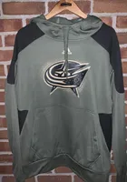 Adidas Columbus Blue Jackets Mens Olive Salute To Service Hood