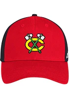 Adidas Chicago Blackhawks 2T Structured Adjustable Hat - Red