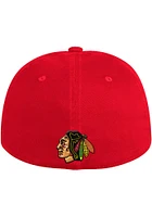 Adidas Chicago Blackhawks Mens Red Slouch Semi-Fitted Flex Hat