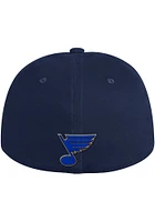 Adidas St Louis Blues Mens Navy Blue Slouch Semi-Fitted Flex Hat
