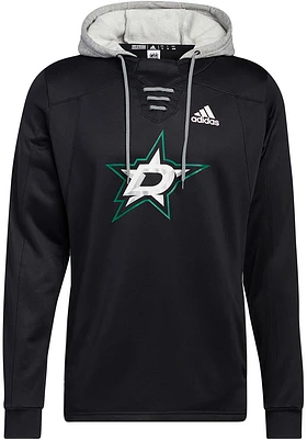 Adidas Dallas Stars Mens Black SKATELACE HOODY Hood