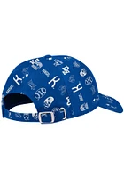 Adidas Kansas Jayhawks Thrift Store Special Slouch Adjustable Hat - Blue
