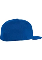 Adidas Kansas Jayhawks Mens Blue College Ultra Flat Visor Flex Hat