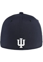 Adidas Indiana Hoosiers Mens Green Camo Structured Stretch Flex Hat