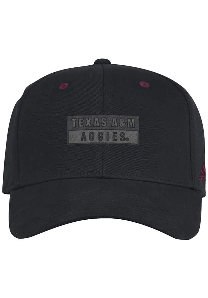Adidas Texas A&M Aggies Mens Black Slouch Stretch Flex Hat