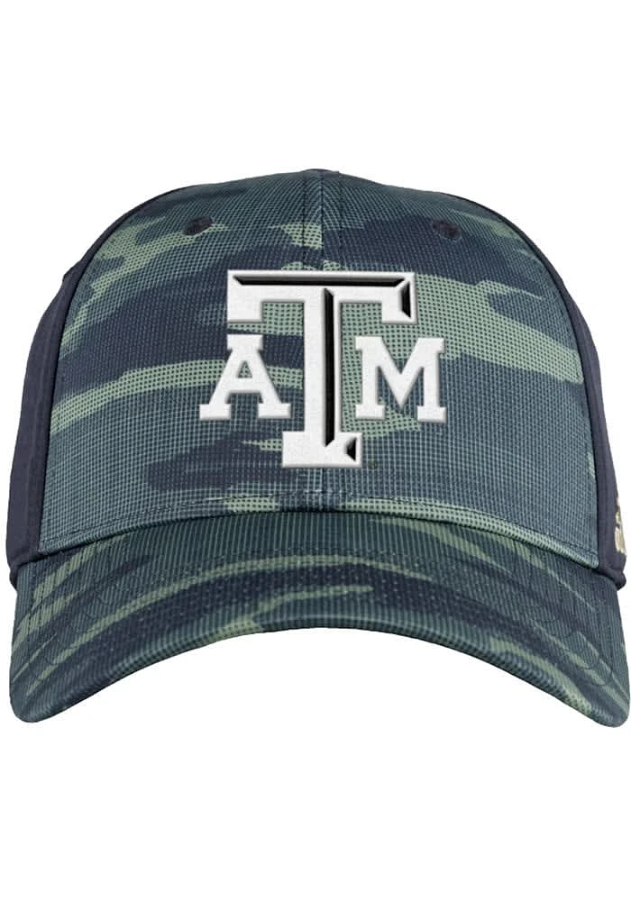 Adidas Texas A&M Aggies Mens Green Camo Structured Stretch Flex Hat