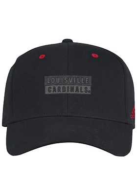 Adidas Louisville Cardinals Mens Black Slouch Stretch Flex Hat