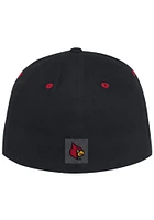 Adidas Louisville Cardinals Mens Black Slouch Stretch Flex Hat