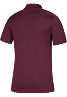 Adidas Texas A&M Aggies Mens Maroon Sideline Game Mode Short Sleeve Polo