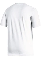 Adidas Indiana Hoosiers White Primary Team Logo Short Sleeve T Shirt