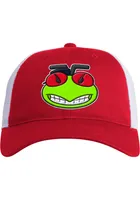 Adidas Columbus Blue Jackets Relaxed Mascot Trucker Adjustable Hat - Red