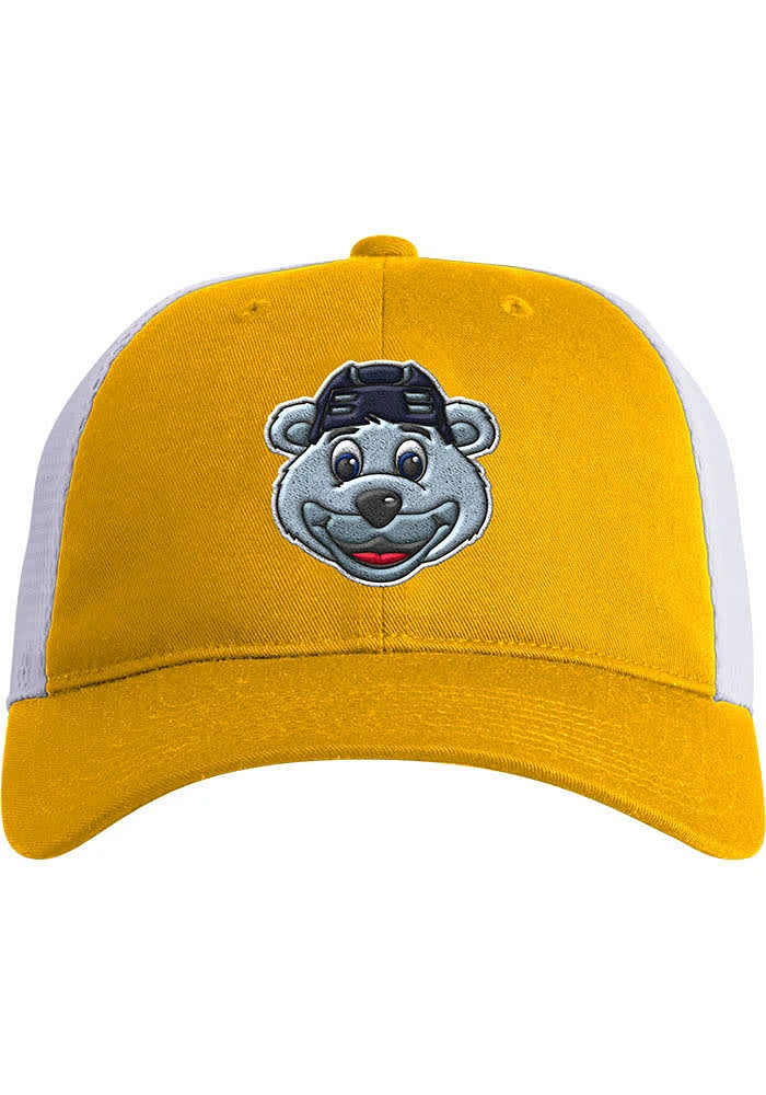 Adidas St Louis Blues Relaxed Mascot Trucker Adjustable Hat - Yellow