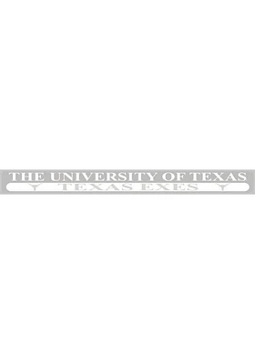Texas Longhorns 2x19 White Texas Exes Auto Strip - White