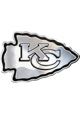 Kansas City Chiefs Chome Car Emblem - Silver