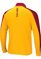 Colosseum Iowa State Cyclones Mens Cardinal Luge Design Long Sleeve Qtr Zip Pullover