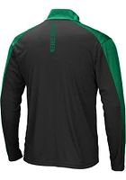 Colosseum North Texas Mean Green Mens Logo Luge Long Sleeve Qtr Zip Pullover