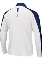 Colosseum Penn State Nittany Lions Mens Navy Blue Luge Long Sleeve Qtr Zip Pullover