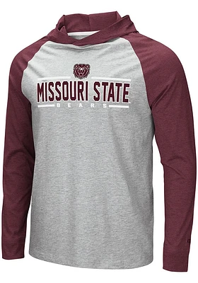 Colosseum Missouri State Bears Mens Grey Slopestyle Long Sleeve Hoodie