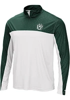 Colosseum Northwest Missouri State Bearcats Mens White Luge Long Sleeve Qtr Zip Pullover