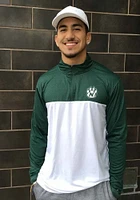 Colosseum Northwest Missouri State Bearcats Mens White Luge Long Sleeve Qtr Zip Pullover