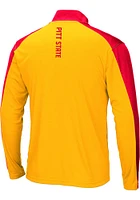 Colosseum Pitt State Gorillas Mens Gold Luge Long Sleeve Qtr Zip Pullover