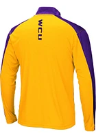 Colosseum West Chester Golden Rams Mens Gold Luge Long Sleeve Qtr Zip Pullover