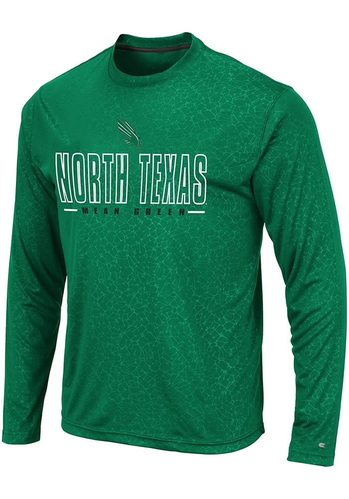 Colosseum North Texas Mean Green Kelly Luge Perf Long Sleeve T-Shirt