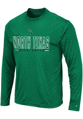 Colosseum North Texas Mean Green Kelly Luge Perf Long Sleeve T-Shirt