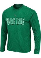Colosseum North Texas Mean Green Kelly Luge Perf Long Sleeve T-Shirt