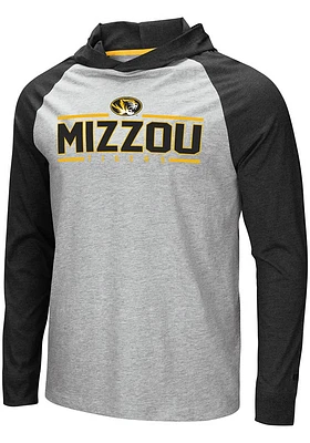 Colosseum Missouri Tigers Mens Grey Slopestyle Long Sleeve Hoodie