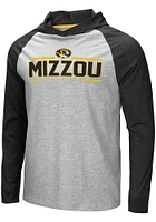 Colosseum Missouri Tigers Mens Grey Slopestyle Long Sleeve Hoodie